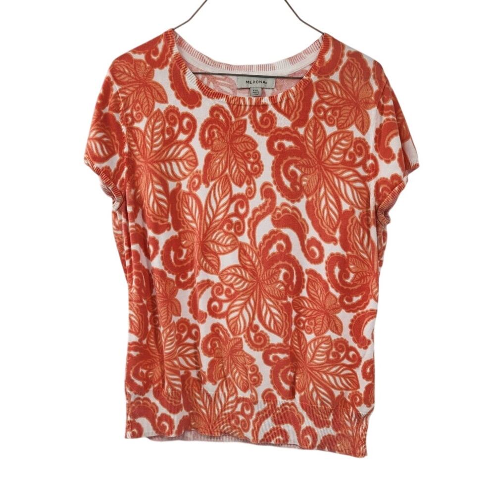 MERONA Short Sleeve Cotton Top Womens Size XXL